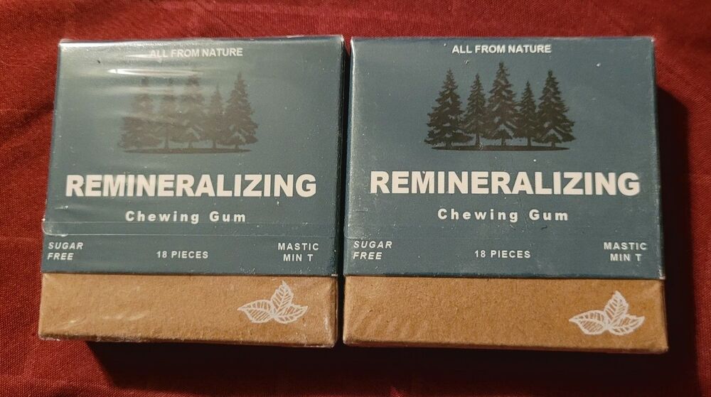 2 Pack Underbrush Remineralizing Chewing Gum Tooth Care Exp. 11/27 Sugar Free